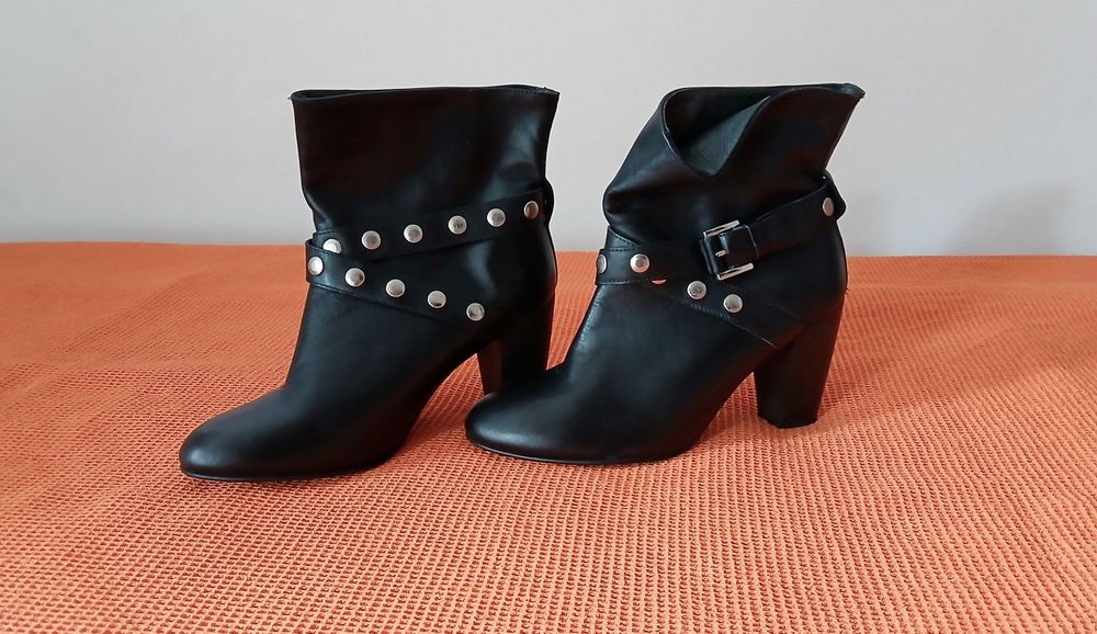 Botins La Redoute ET VOUS pele genuína