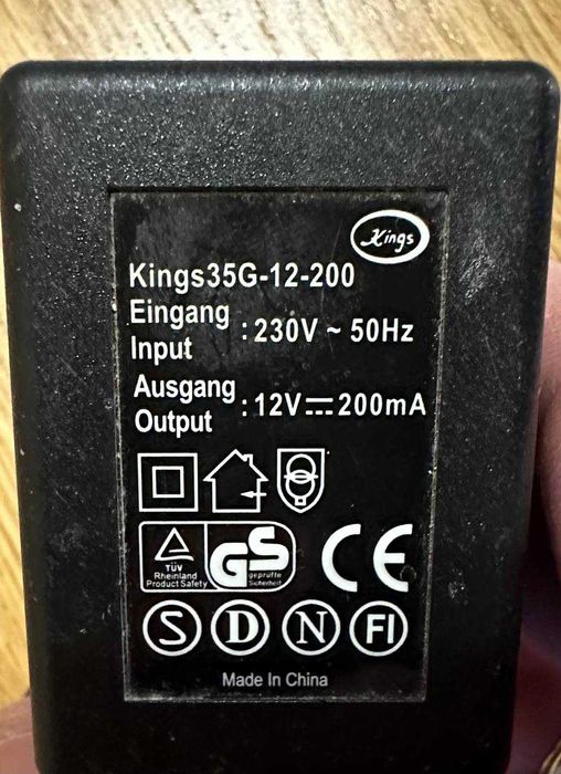 Блок живлення 12v i scart, s-video кабель