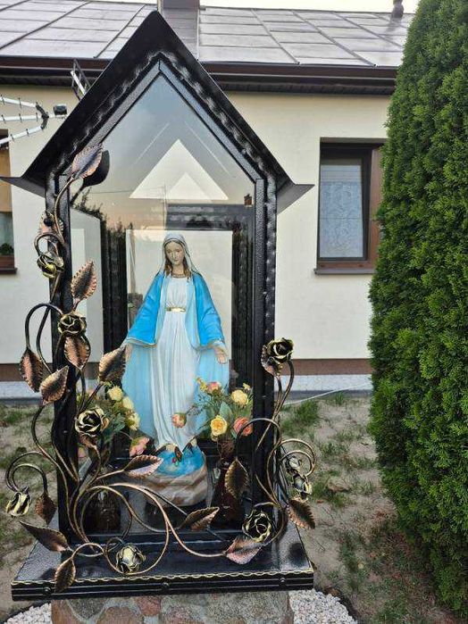 Kapliczka metalowa * Przydrożna lub do ogrodu *