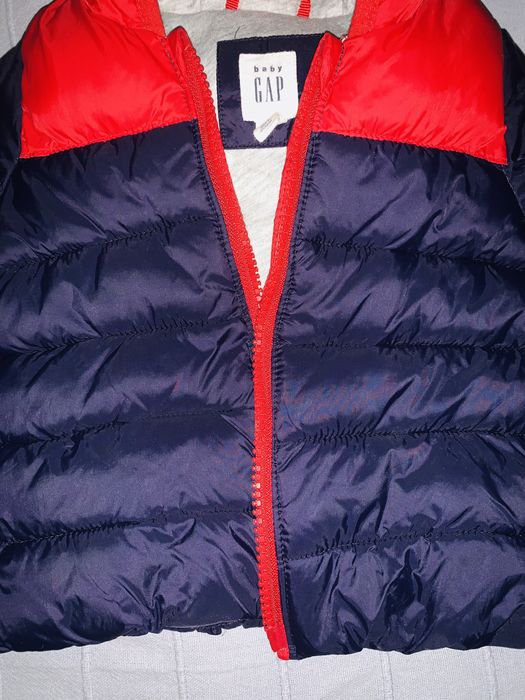 Kurtka puchowa zimowa BABY GAP 6-12m grubsza stan idealny