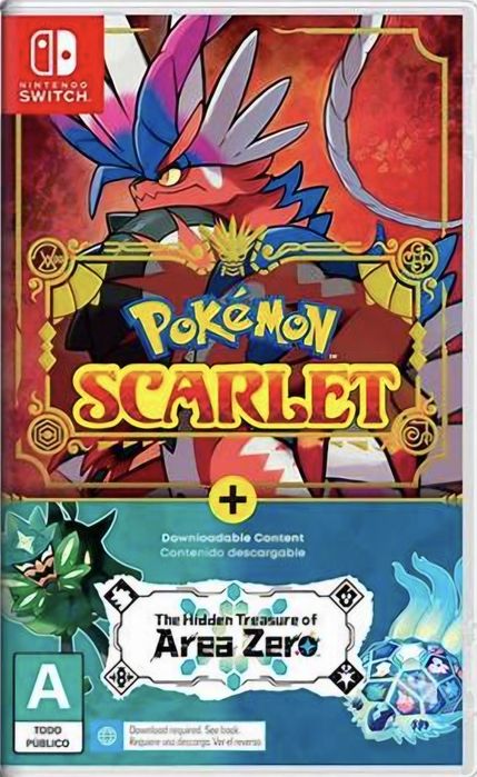 Pokemon Scarlet + Area Zero gra na Nintendo Switch