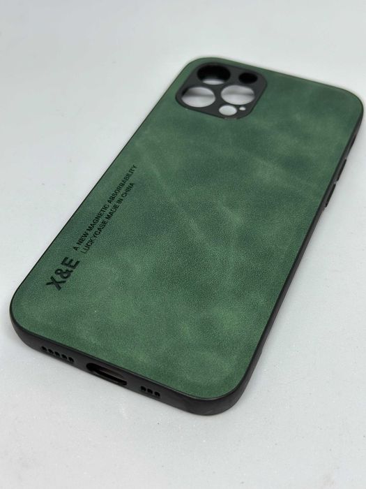 Obudowa Iphone 12 Pro Etui Case Zielony a'la skórzane kod 435