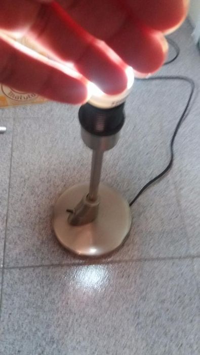 Candeeiro de mesa - Inox