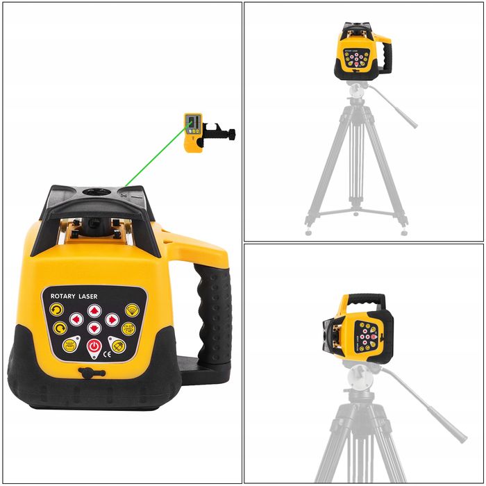 Vevor red professional laser obrotowy 360 stopni zasięg 100m