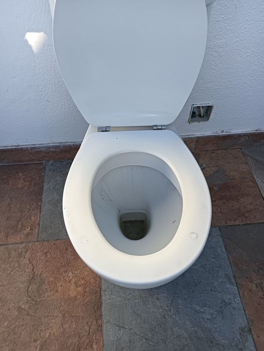 Sanita e Bidé com tampa  e torneira da Roca