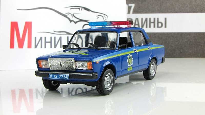 ВАЗ 2107 Милиция Украины (1995) - игрушка от DeAgostini - Автолегенды