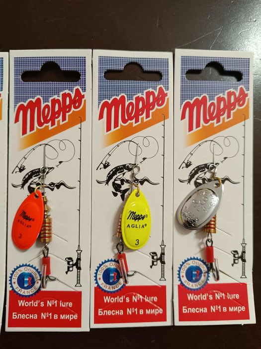 Mepps zestaw 9 sztuk 110 zł