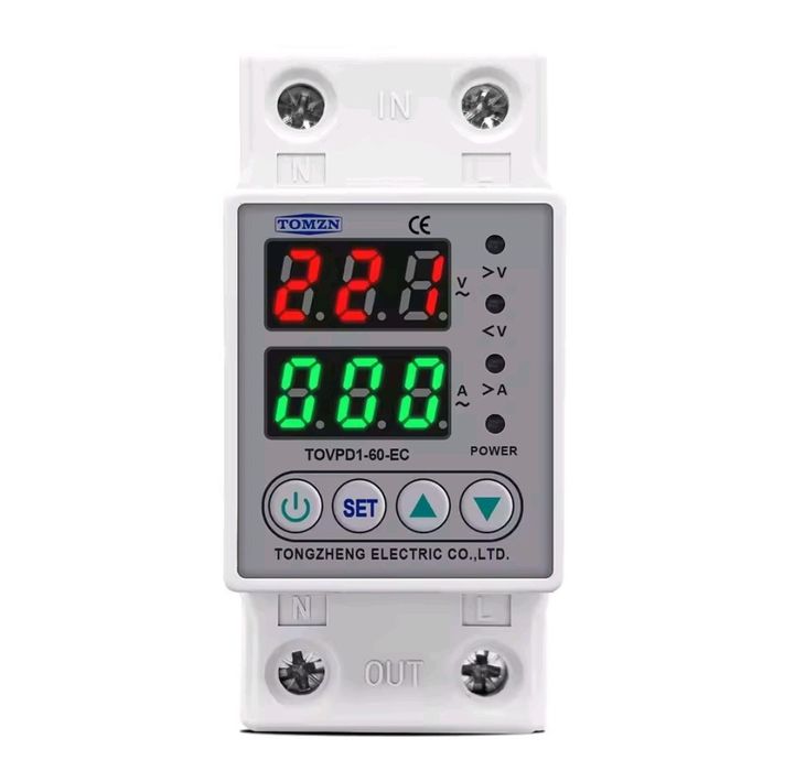 TOMZN Реле напруги Реле контроля напряжения ~230V до 40/63А