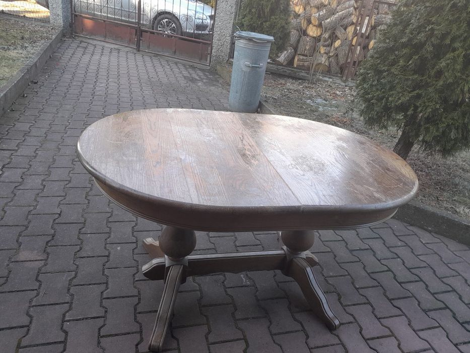 Stół dębowy rozkładany