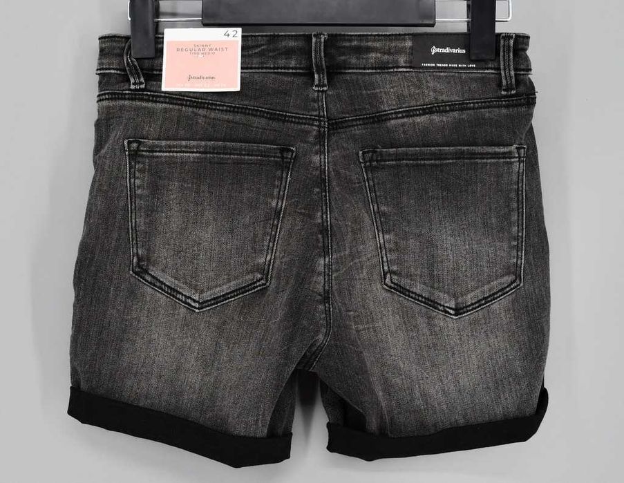 Szare jeansowe spodenki Stradivarius 42 regular waist nowe