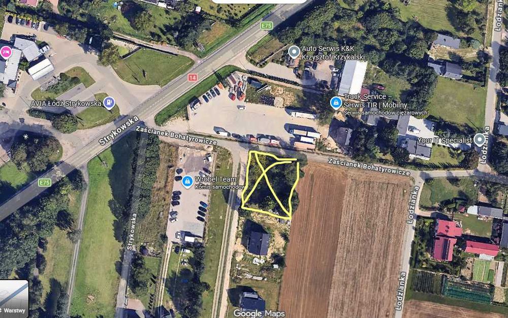 sprzedam działke budowlana 1200m2 Łódź-Widzew
