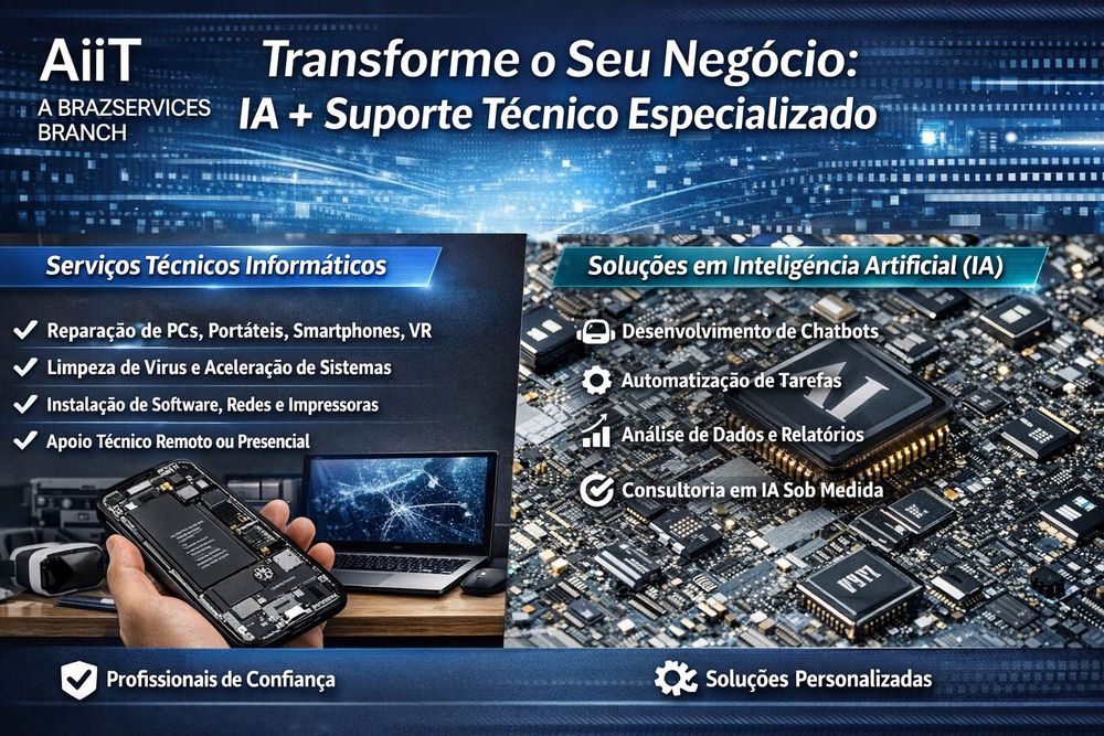 Suporte Técnico & Reparações PC / Laptop / Smartphone / VR/AV
