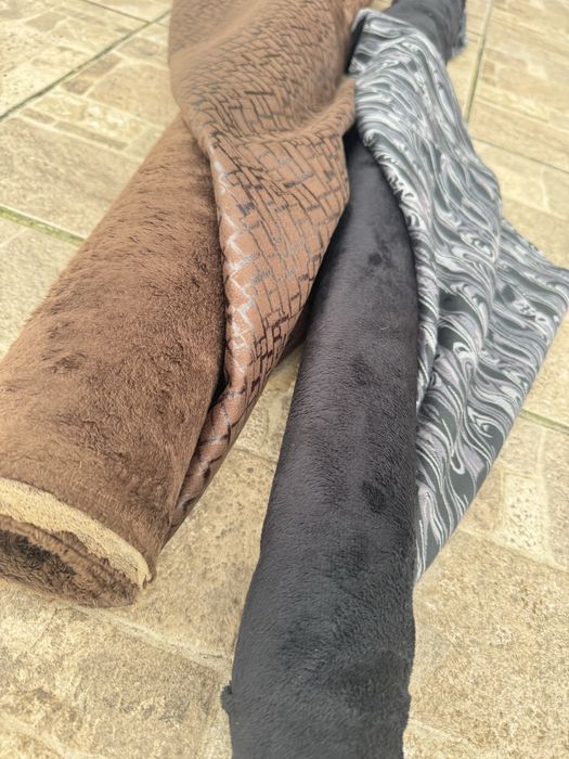 Ткань / опт / замш на меху двухсторонний - от 3 м