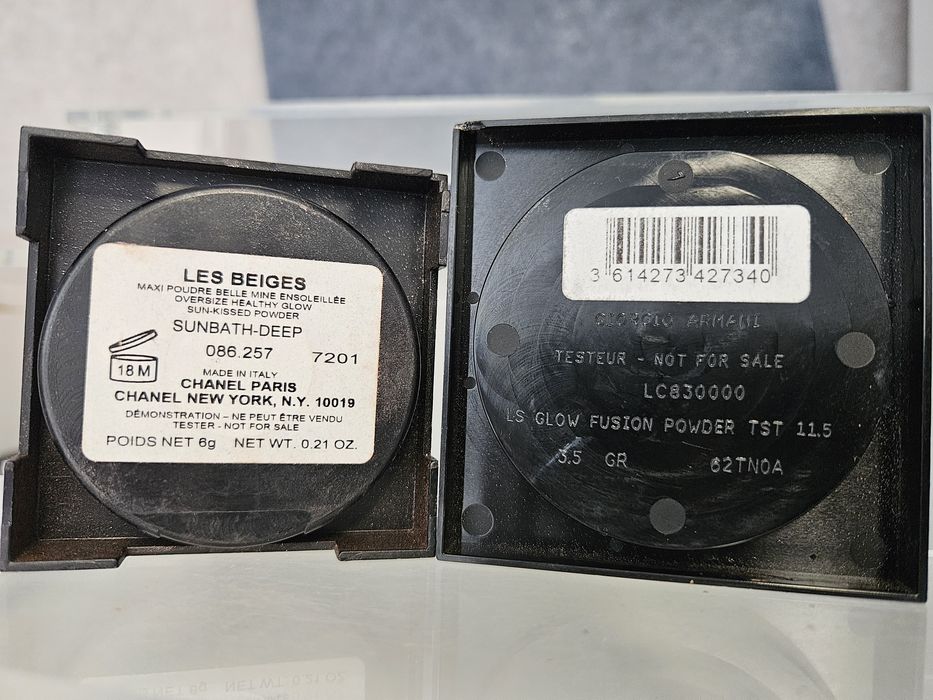 Zestaw Giorgio Armani 11.5 + Chanel Sunbath deep brazery oryginał