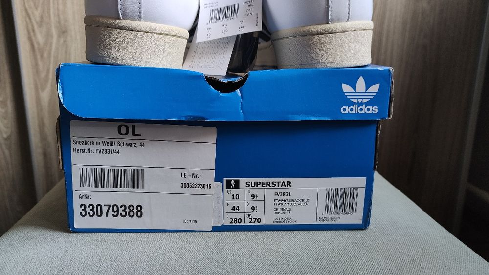 Nowe buty męskie Adidas Orginals SuperStar rozm.44