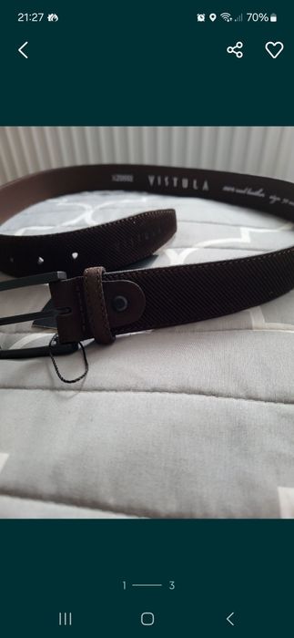 Skórzany pasek Vistula