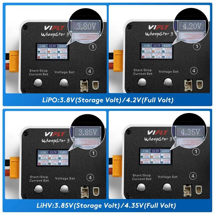 Зарядний пристрій ViFly WhoopStor 3, 6x1S