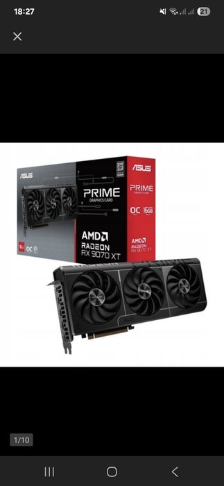 Karta graficzna ASUS Radeon RX 9070 XT Prime OC 16 GB gwarancja