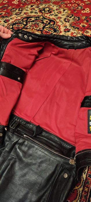 Вінтажний мотокостюм harro шкіряний