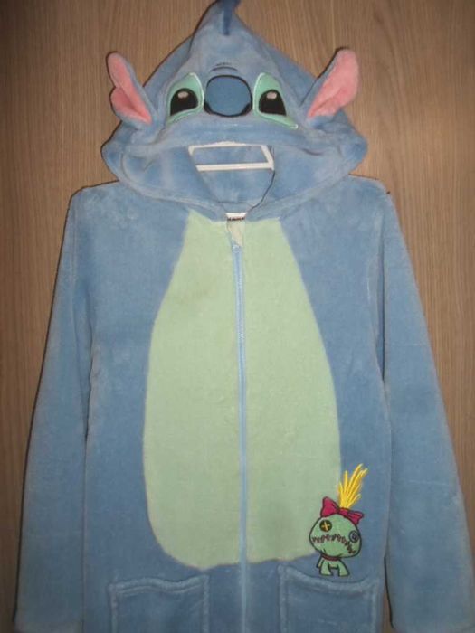 Кигуруми Стич пижама слип флисовый 10-11 лет рост 146