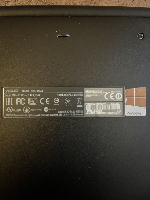 Sprawny laptop ASUS X555L w dobrym stanie