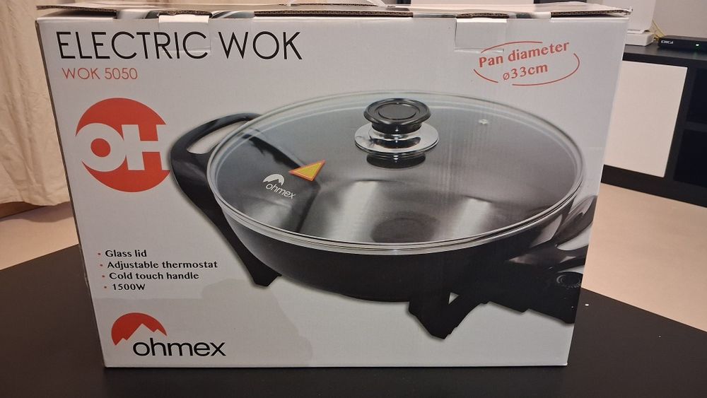 Wok elétrica ohmex Nova