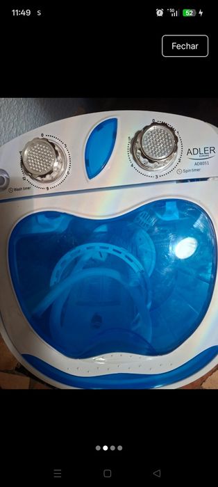 Máquina de lavar roupa portátil Adler 8051