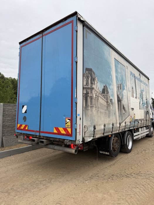 Zabudowa firanka wecon jumbo 19 pal 7.7 m dluga 3 m wysoka rama 76cm plandeka  scania man volvo daf ocynkowana