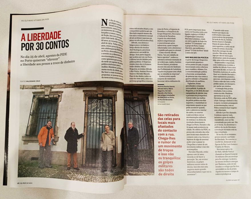 Revista Expresso - 25 de abril - 40 anos