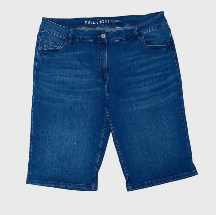 Bawełniane niebieskie spodenki jeansowe NEXT, R. 3XL