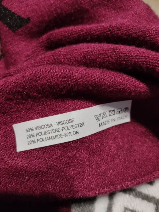 Wiosenny Nowy bordowy sweterek Miś do 120 biust
