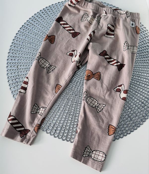 Komplet body leginsy r.86 cukierki lindex