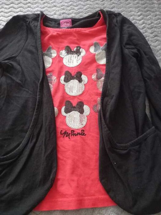 Bluzka czerwono czarna