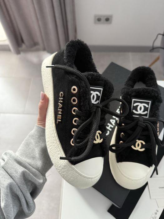 Утеплені кеди Chanel на стопу 24,5 см