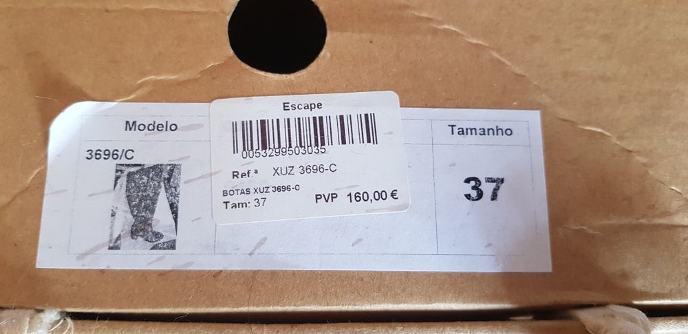 Botas Xuz 37 pele camel