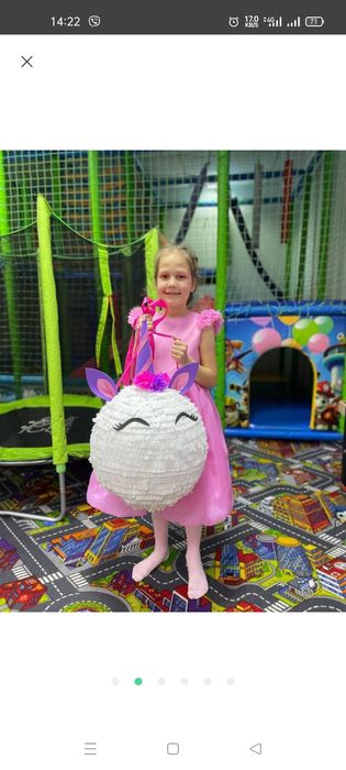 Сукня рожева барбі платтячко рожеве в стилі барбі святкова сукня пишна