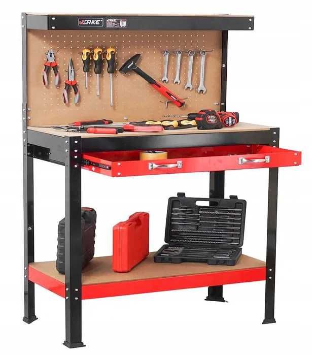 NOWY Stół Warsztatowy Blat Roboczy Metalowy Stolik Do Garażu OKAZJA