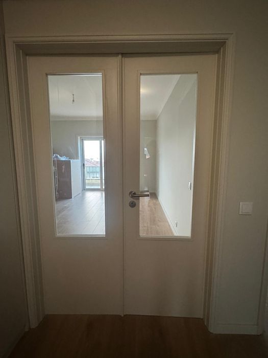 Portas Lacadas Brancas com vidro
