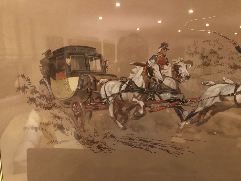 Par de guaches emoldurados