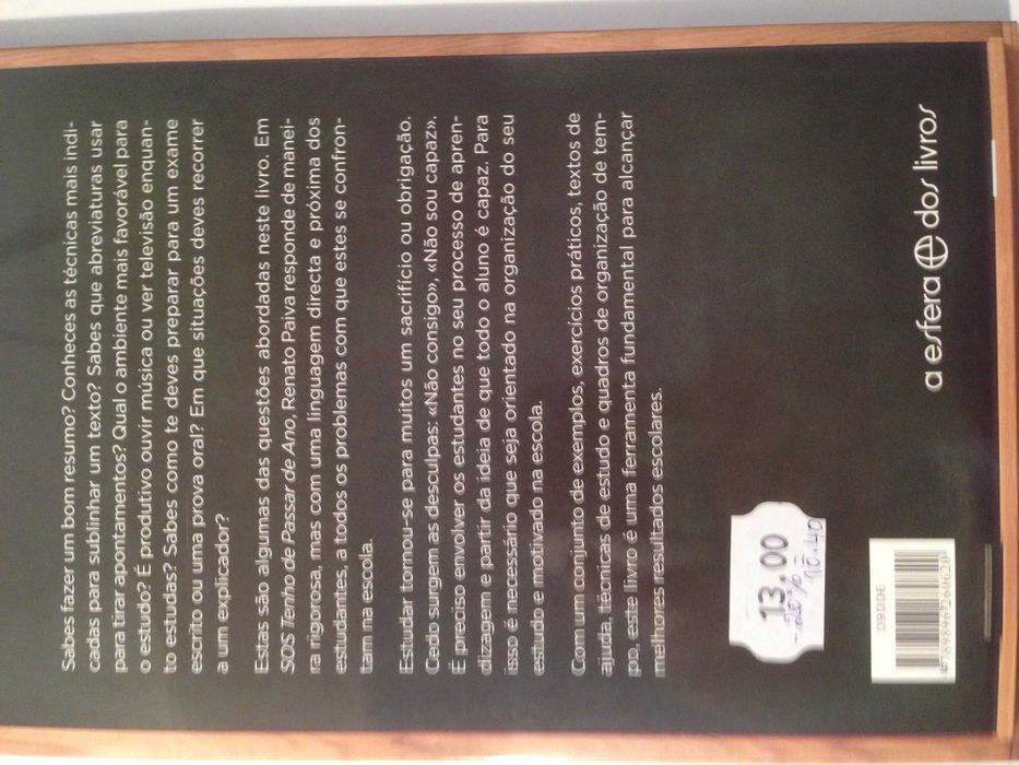 Livro SOS: Tenho de Passar de Ano