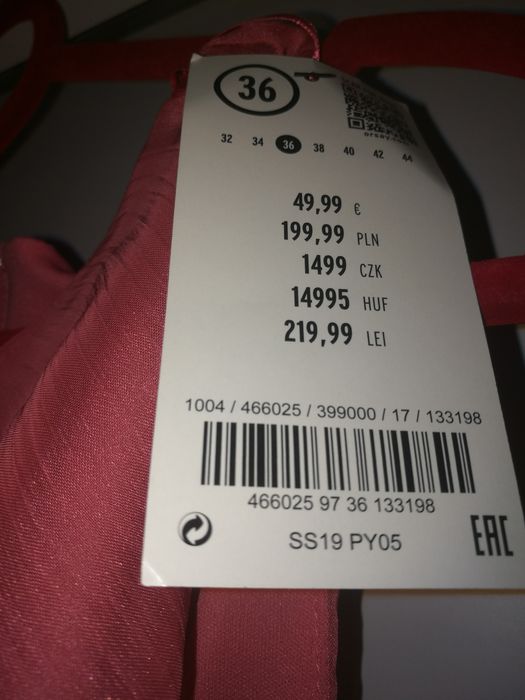 Orsay nowa koralowa malinowa S roZmiar 36 dluga różowa maxi