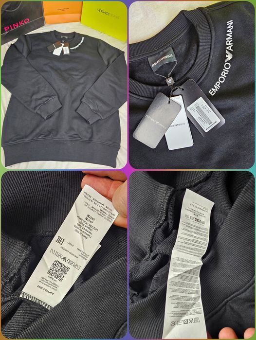 Bluza męska Prada maly znaczek Boss Armani premium