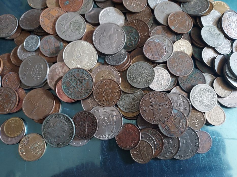 Lote 1 kg vários moedas