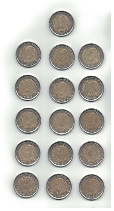 Conjunto de Moedas de 2 Euros