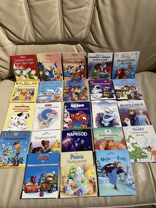 Zestaw książeczek Disney 6 szt na Święta bajki dla dzieci na prezent