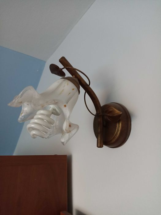 Żyrandol metalowy 3 punkty plus 2 kinkiety