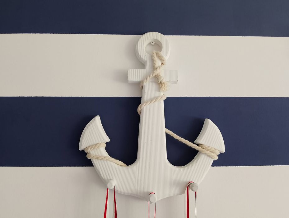 Wieszak ozdobny kotwica