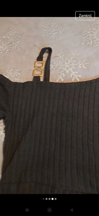 Mała czarna z marszczeniem l/xl