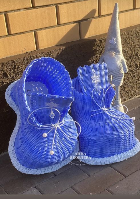 Мастер класс по плетению кашпо - башмака из ротанга