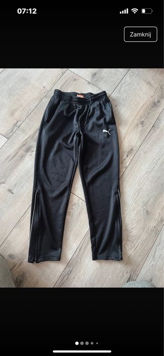 Spodnie dresowe z zamkami puma 152